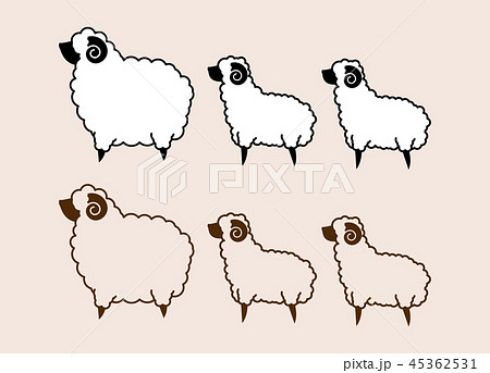 Sheep And Little Sheep Sign Stock Illustration