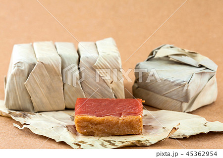 Traditional Colombian sweet called bocadillo Traditional Colombian sweet called bocadillo 45362954