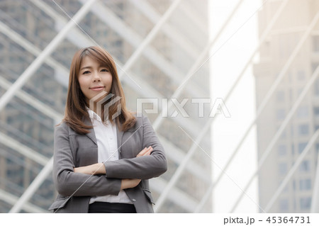 Portrait Of Asian Businesswoman  45364731
