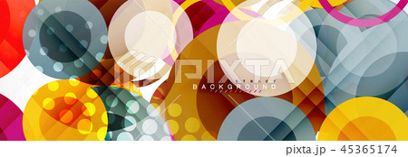 Circle composition abstract background 45365174
