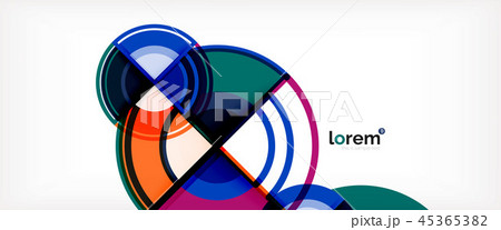 Vector abstract colorful circles background 45365382