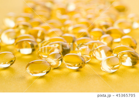 Omega 3 gel capsules. 45365705