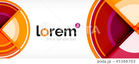 Circle abstract background, geometric modern design template 45366703