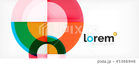 Circle abstract background, geometric modern design template Circle abstract background, geometric modern design template 45366948