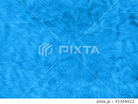 長い毛足の起毛ブルー 45368022
