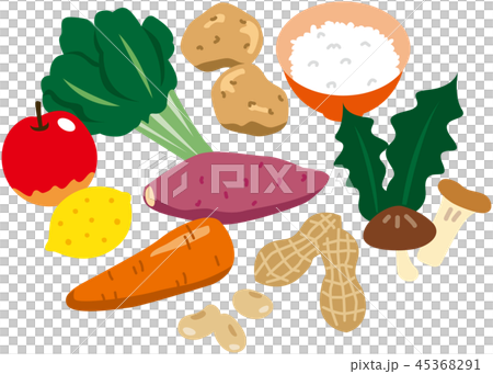 植物性食品 ビーガンのイラスト素材