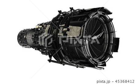 Rotate Jet Engine Turbine 45368412