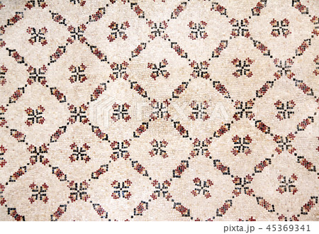 Ancient stone tile mosaics, Mount Nebo, Jordan Ancient stone tile mosaics, Mount Nebo, Jordan 45369341