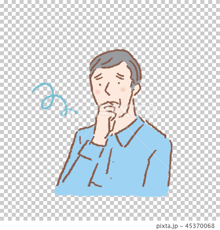 Senior man worry Senior man worry 45370068