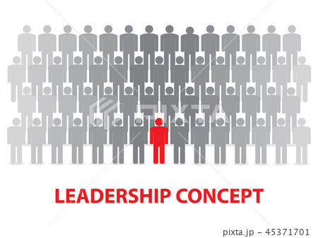 Leadership and Working teams concept. Vector 45371701