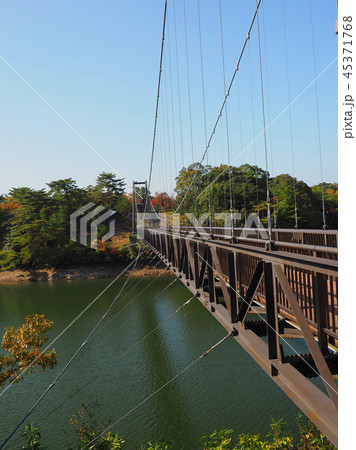 野岳大橋(長崎県：野岳湖：秋の行楽シーズン) 45371768