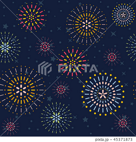 Fireworks display seamless pattern background. 45371873