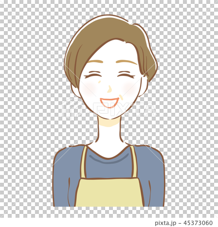 エプロン女性　アイコン06 45373060