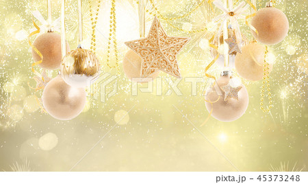 Red christmas balls 45373248