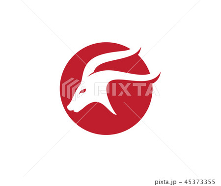 Goat Logo Template vector icon illustration 45373355