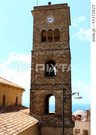 The bell tower of the Cathedral of Castellabate 45373622