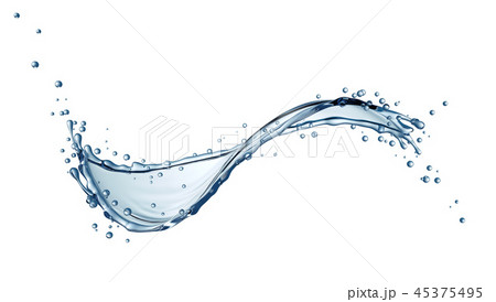 Clean Water Curvy Splash 45375495