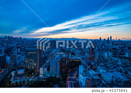 東京都市風景 池袋方面 夕景 東京都市風景 池袋方面 夕景 45375641