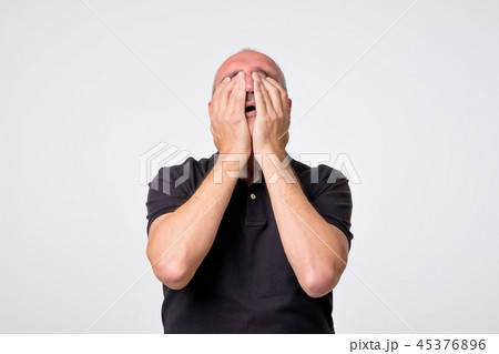 Close up of a stressed young man Close up of a stressed young man 45376896