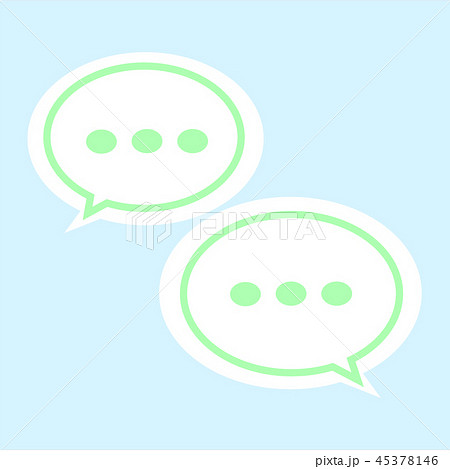 communication bubble icon on white background.  45378146
