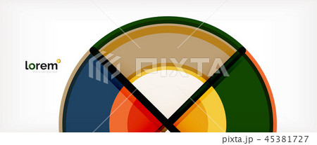 Vector abstract colorful circles background 45381727