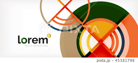 Vector abstract colorful circles background 45381798
