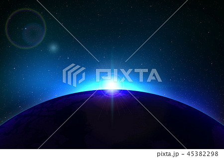 Planet earth sunrise 45382298