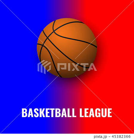 Bascetball banner with ball Bascetball banner with ball 45382366