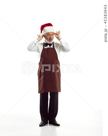 Portrait of Man in Santa Claus Costume Portrait of Man in Santa Claus Costume 45383643