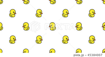 duck seamless pattern vector rubber ducky icon 45384007
