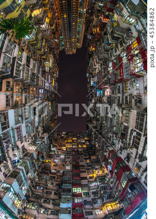 香港 モンスターマンション 夜景 香港 モンスターマンション 夜景 45384862