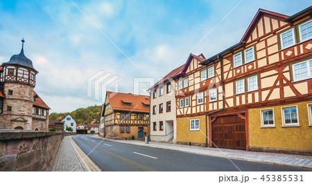 The downtown of Wasungen in Thuringia Germany The downtown of Wasungen in Thuringia Germany 45385531