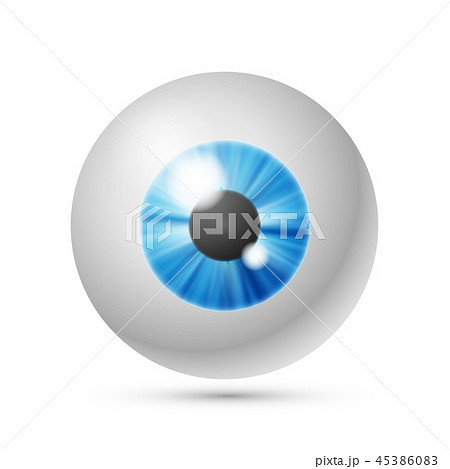 Vector azure blue eye ball Vector azure blue eye ball 45386083
