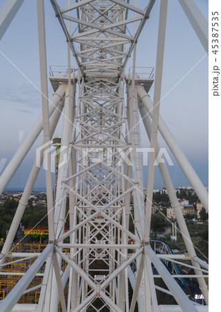 Details of the ferris wheel close-up, cab and Details of the ferris wheel close-up, cab and 45387535