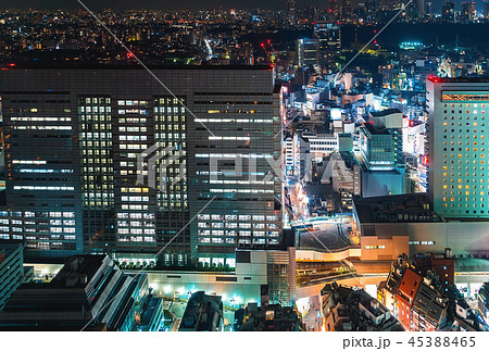 Aerial view of Tokyo, Japan 45388465