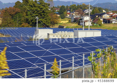メガソーラー＿太陽光発電所＿秋v.XL 45388699