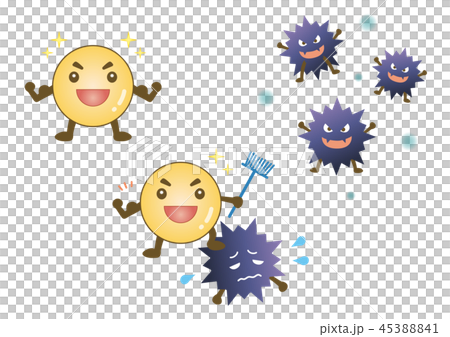 醫學插圖：好細菌和壞細菌 45388841