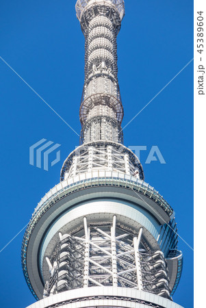 快晴の青空と東京スカイツリー 45389604