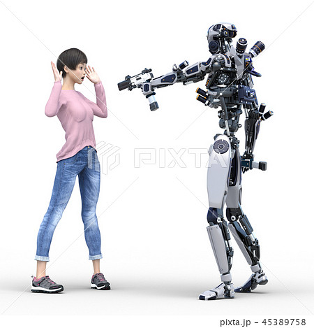 人型ロボット Perming3dcgイラスト素材のイラスト素材
