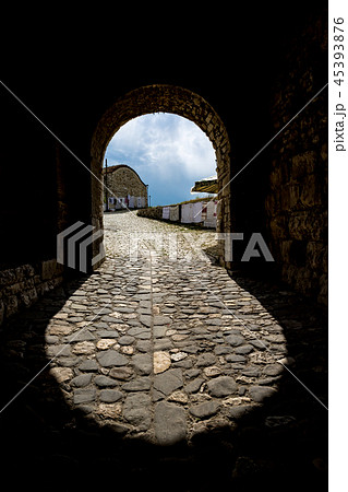 Shape of entrance, Berat Castle, Albania 45393876