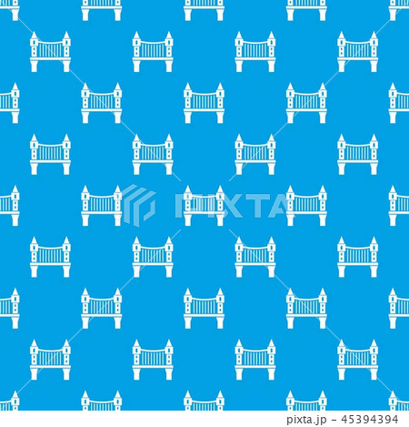 Tower bridge pattern vector seamless blue Tower bridge pattern vector seamless blue 45394394