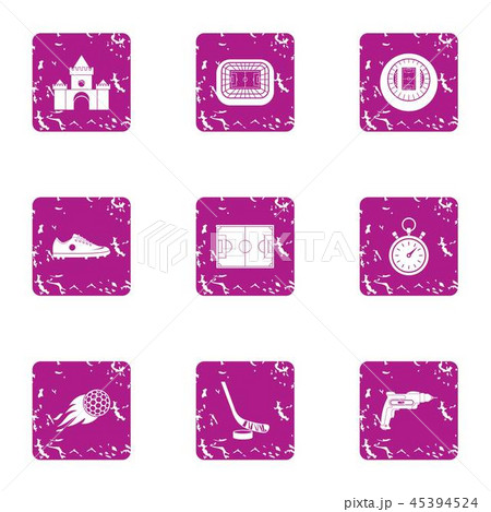 Patch icons set, grunge style Patch icons set, grunge style 45394524