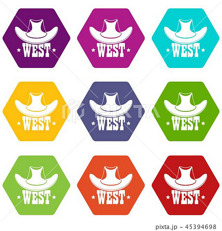 West icons set 9 vector West icons set 9 vector 45394698