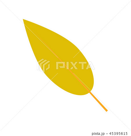 Willow leaf icon, flat style Willow leaf icon, flat style 45395615