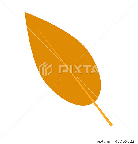 Willow autumn leaf icon, flat style Willow autumn leaf icon, flat style 45395622