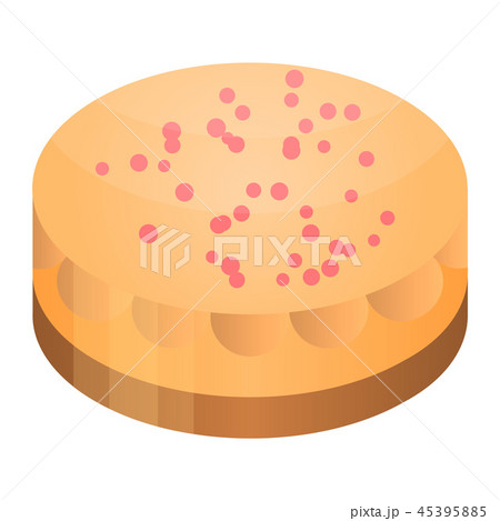 Holiday cake icon, isometric style Holiday cake icon, isometric style 45395885