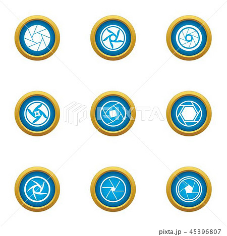 Profile photo icons set, flat style Profile photo icons set, flat style 45396807