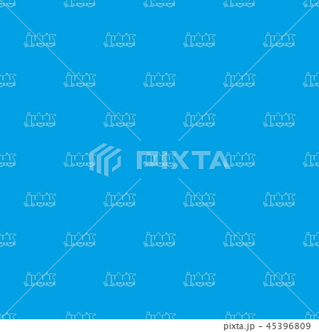 Old steam locomotive pattern vector seamless blue 45396809