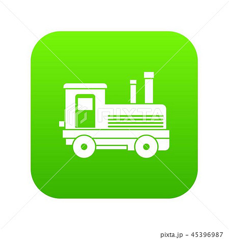 Locomotive icon digital green 45396987