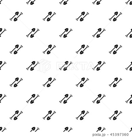 Mine shovel pattern vector seamless 45397360